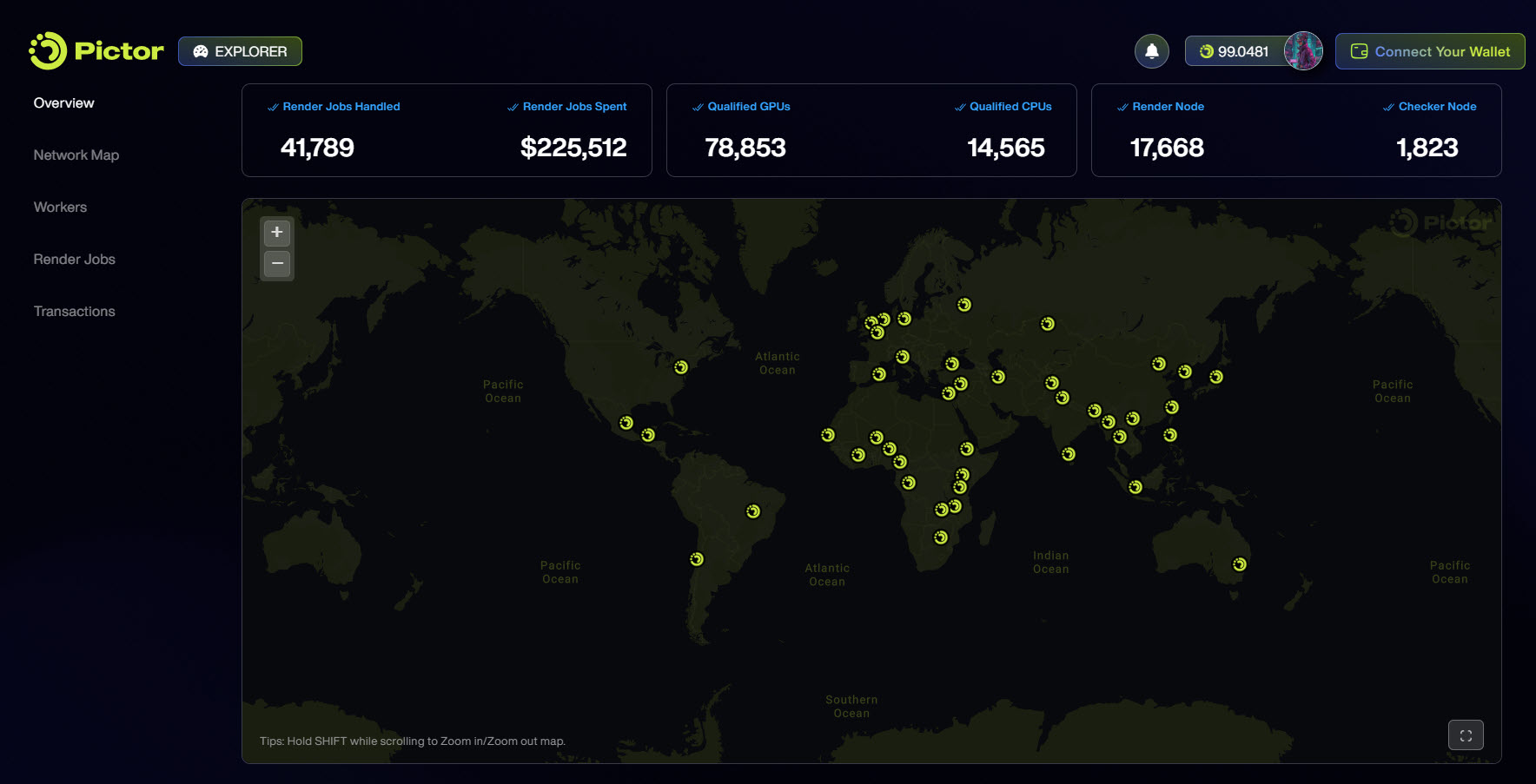 Pictor Explorer: Transparency Engine of the Decentralized GPU Network _Overview