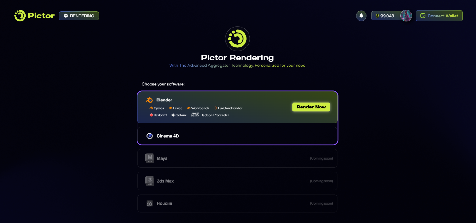 Pictor Render: Web3 Rendering Power at Your Fingertips