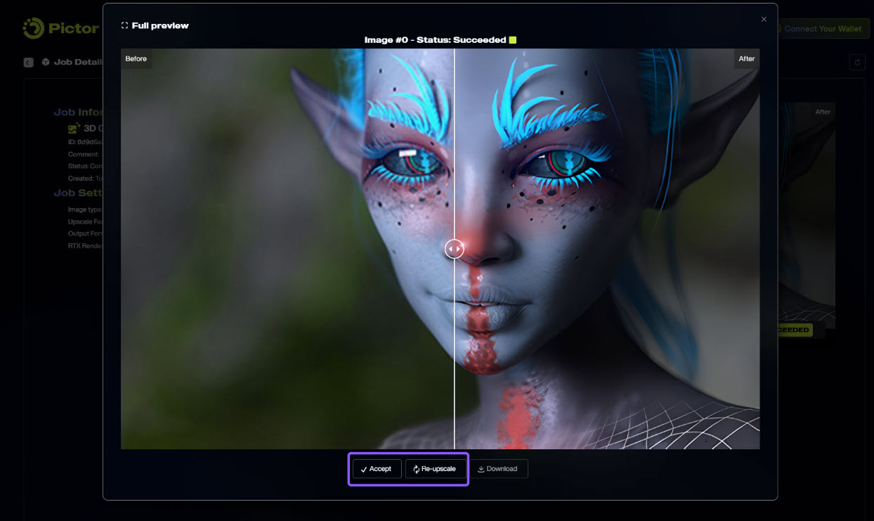 Pictor Ultra Render AI_High-res No stress_Review Upscaled Results