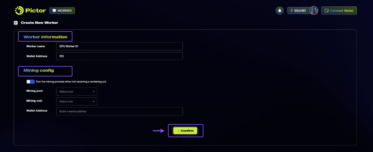Pictor Worker_Turn Idle GPUs into Active Revenue_Create a New Worker