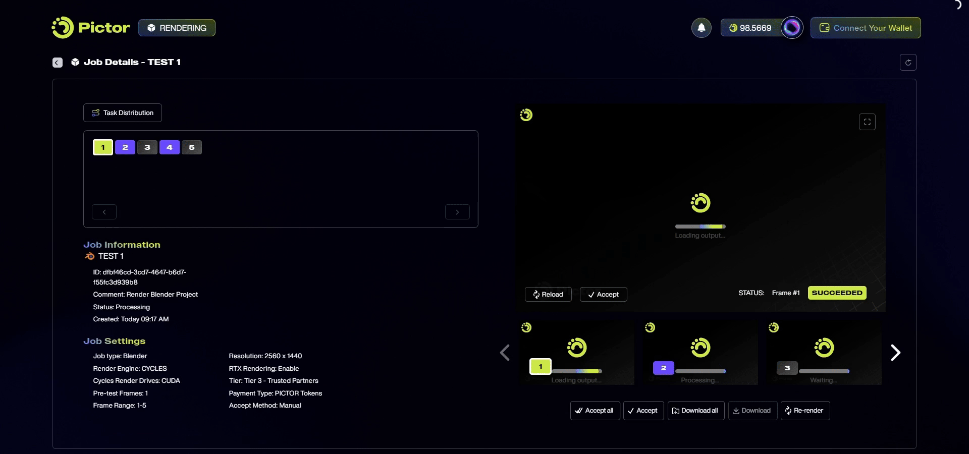 How to Render on Pictor Network_Monitor Rendering Progress
