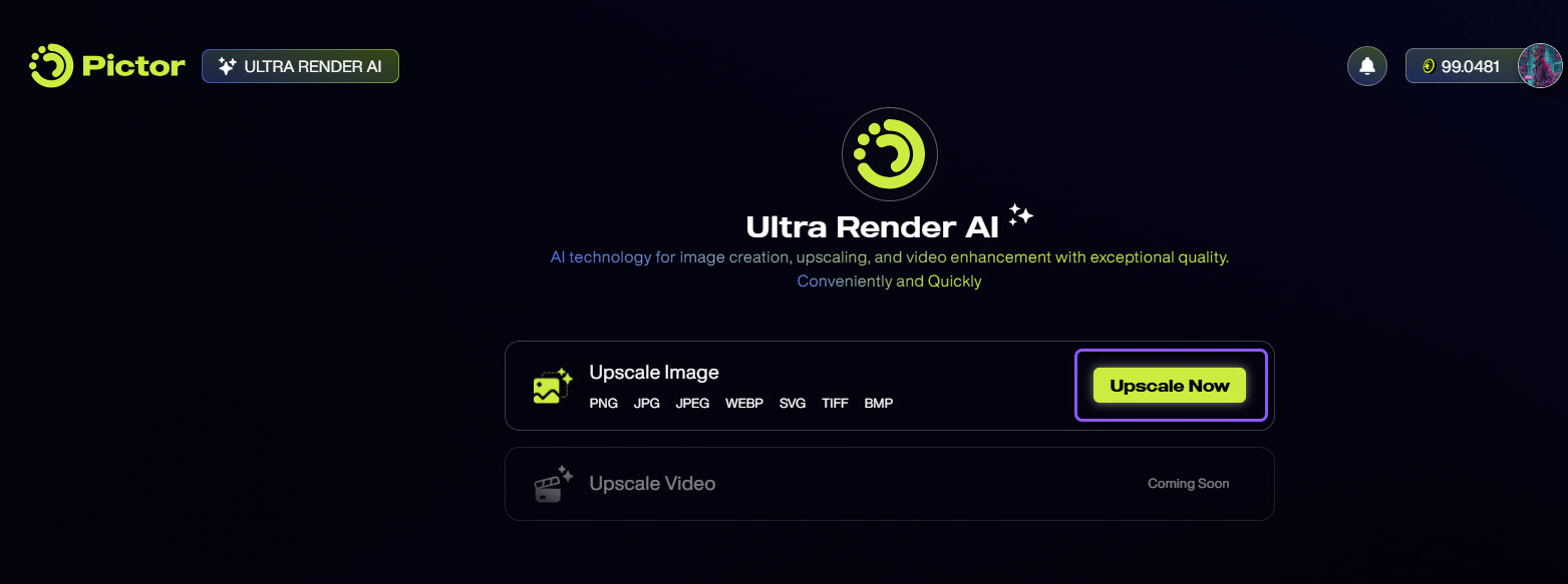 How to Upscale Images with AI on Pictor Network_Create upscaling job 2